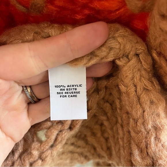 THE CASHMERE PROJECT Hand Knit Open Front Chunky Cardigan Sweater - Picture 8 of 10